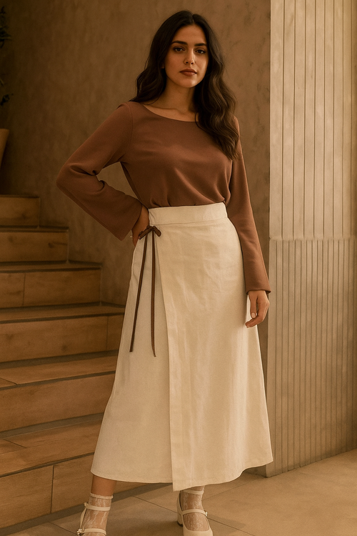 Beige Skirt